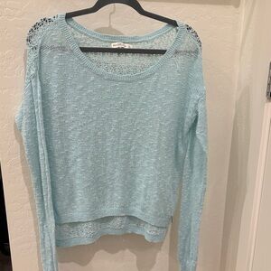 Abercrombie & Fitch Sky Blue Scoop Neck Sweater